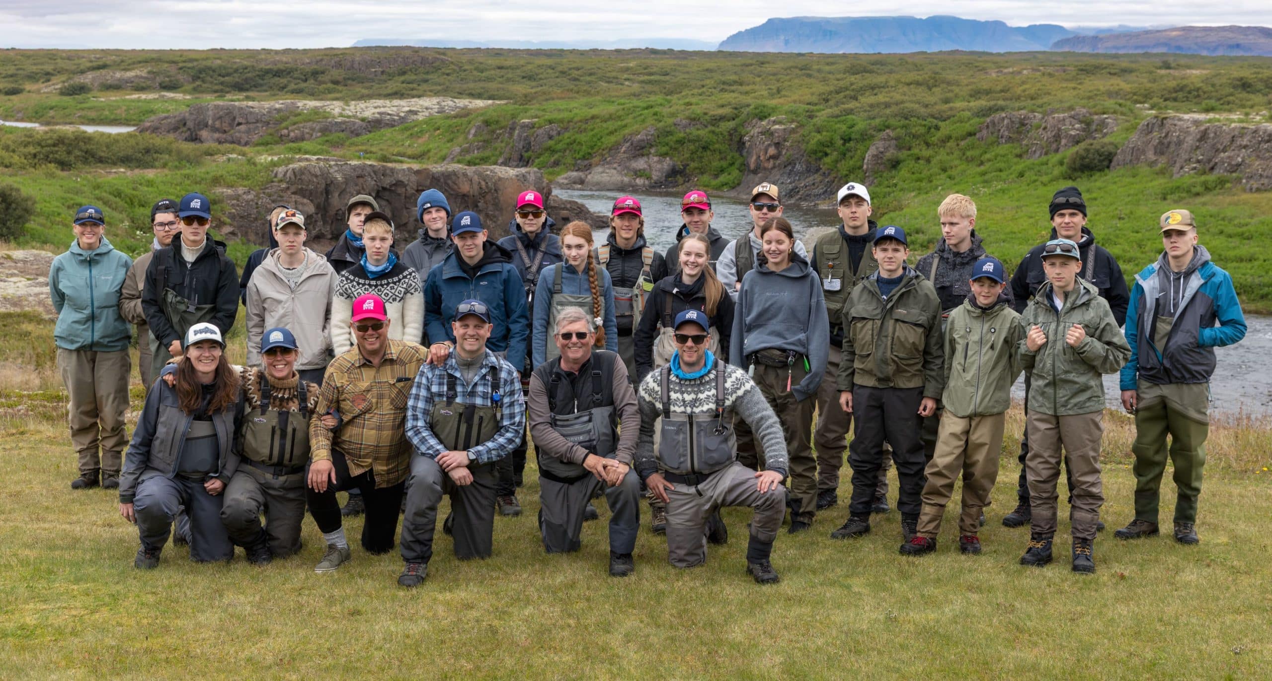 Veiðimenn og leiðsögumenn á ungmennadögum SVFR í Langá 2026